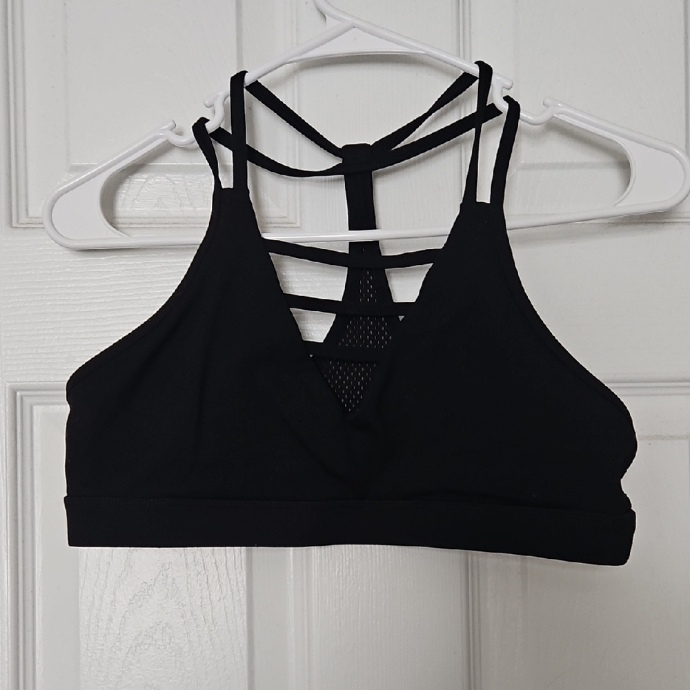 ZYIA Black Strappy Sports Bra